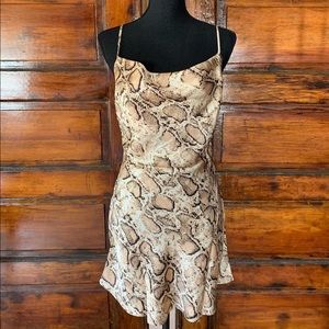 Snake print dress